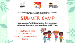 Summer Camp – du 7 au 16 juillet 2021