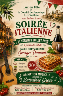 Soirée italienne Lux